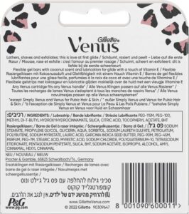 Gillette Venus Comfortglide Coconut - 6 Scheermesjes - Voor Vrouwen - Afbeelding 4