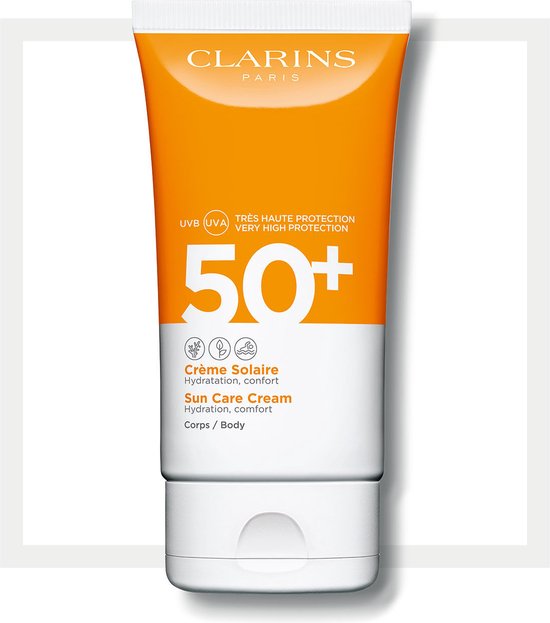 550x623-25 Clarins Sun Care Body Cream SPF50 - Zonnebrand - 150 ml - Afbeelding 1