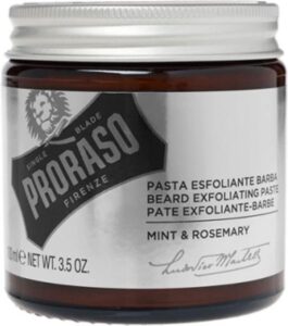 Proraso Scrub Mint & Rosemary 100 ml - scrub - peeling - verwijderd dode huidcellen - voorkomt verstopte poriën - ingegroeide haren - Afbeelding 3