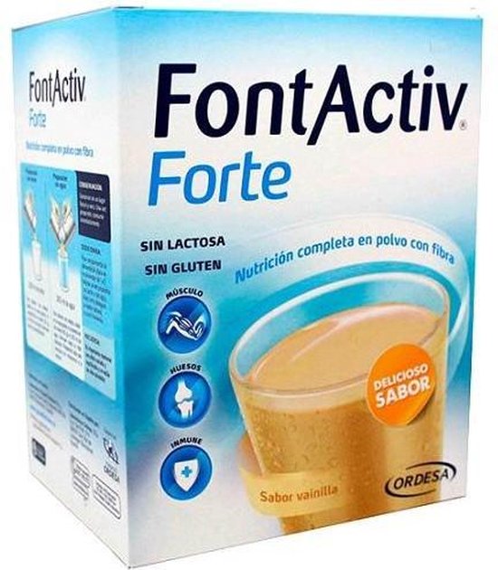 550x630-26 Ordesa Fontactiv Forte Vanilla Flavour 30g 14 Sachets - Afbeelding 1