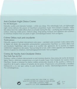 Estee Lauder Creme Estee Lauder Huidverzorging DayWear en NightWear Anti Oxidant Night Detox Creme Alle Huidtypen 50 ml - Afbeelding 4