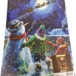 Canvas op houten frame - Arrenslee Sneeuwpop - schilderij - Doek - Board - 28 x 38 cm