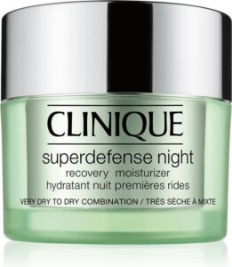Clinique Age Prevention Superdefense Night Recovery Moisturizer Creme DrogeZeer Droge Huid 50ml