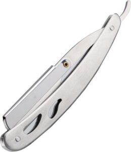 RVS Klassiek scheermes Unisex | Klap Scheermes | Open Scheermes | Cut Throat Scheermes | Barbiersmes | Shavette | Kappers mes | Klapmes - Afbeelding 4