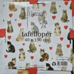 Tafelloper - Francien Katten - 40x150cm - Tafelen - Keuken