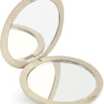 Beter Espejo Bolso Natural Fiber Doble Plegable X4 #beige 1 U