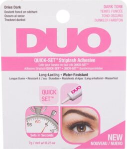 Duo Quick Set a  C Striplash Adhesive Dark Tone   Glue for false eyelashes with a brush 7 g - Afbeelding 3
