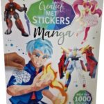 Creatief met stickers manga - 1000 stickers - Stickeren op nummer
