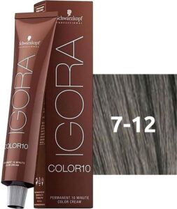 Permanente Kleur Igora Royal Schwarzkopf Nº 7.12 (60 ml) - Afbeelding 2