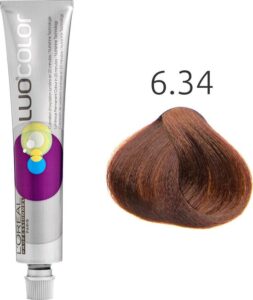 Permanent paint  L Oreal Professionnel LuoColor 6 34  50ml