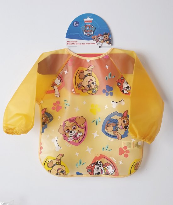 550x653-79 Paw Patrol Verfschort - Kliederschort - Slabbetje met Mouwtjes - Afbeelding 1