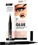 Kiss Lash Glue Wimpers en eyeliner - Zwart