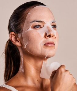 Anti-Veroudering Vitaliserend Masker Cotton Face & Neck Iroha - Afbeelding 3