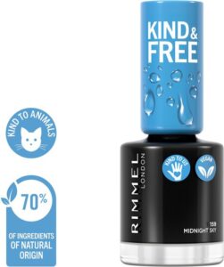 Rimmel London KIND & FREE Vegan Nagellak - 159 Midnight Sky - Afbeelding 2
