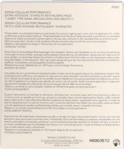 Pleister voor het Ooggebied Sensai Celullar Perfomance Kanebo (10 uds) - Afbeelding 3