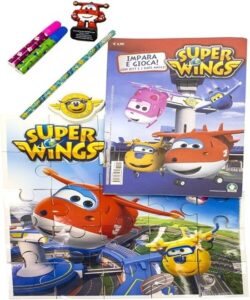 Super Wings Mega Activity XL Blindbag - Flip - Astra - Jerome - Donnie - Paul - Super Wings Transforming - Surprise zakje - uitdeelcadeaus - Afbeelding 3