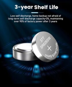 Maxenza sr626sw -sr626sw horloge batterij - AG4 - 377 - 1.55V - 50 Batterijen - Afbeelding 9