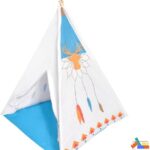 Maxenza Let’s Play 8177 Indianen - Tipi Wigwam Tent Voor Kinderen - Voor Binnen & Buiten - Houten Frame - 120 x 120 x 150 cm