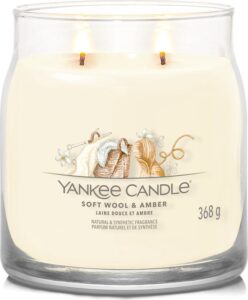 Yankee Candle - Soft Wool & Amber Signature Medium Jar - Afbeelding 3