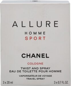 ALLURE HOMME SPORT COLOGNE vaporizador recarregavel portatil e dos refis 3 x 20 ml - Afbeelding 4