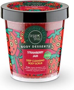 Organic Shop Strawberry Jam Deep Cleansing Body Scrub 450ml - Afbeelding 2