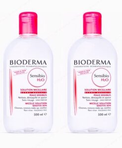 Bioderma Sensibio (Créaline) H2o Make Up Removing Micelle Solution 2x500ml - Afbeelding 2