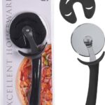 Excellent Houseware Pizzasnijder RVS En PP Handvat - Zwart