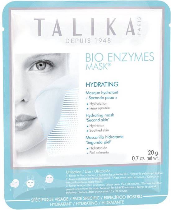 550x676-68 Talika Bio Enzymes Mask Hydrating 1 Unit - Afbeelding 1