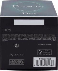 Dior Poison Eau De Toilette Spray 100ml - Afbeelding 3