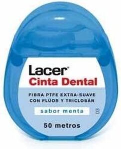 Lacer Cinta Dental Ptfe Sabor Menta 50 Metros 1 U - Afbeelding 2