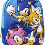 3D-schoolrugzak Sonic 25 x 31 x 9 cm Blauw