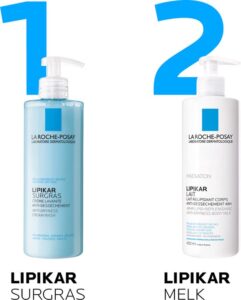 La Roche Posay Lipikar Surgras Douche Creme Concentree Gel GevoeligeDroge Huid 400ml - Afbeelding 2