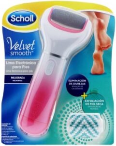 Scholl Velvet Smooth Electronic Foot Care System With Exfoliating Refill Head
