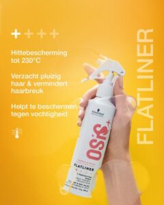 Schwarzkopf Professional OSiS+ Flatliner Shine Hittebescherming - 200ml - Afbeelding 2