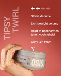 Medium hold reparerende gel Schwarzkopf Osis+ Tipsy Twirl 300 ml - Afbeelding 3