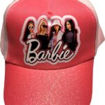 Barbie - Pet - Glitter - Baseball pet - Roze - Kinderen - Maat 110 - 128