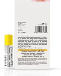 Dr. Organic Vitamine E Lipbalsem 5.7 ml - Afbeelding 2