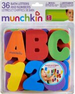 Munchkin Badletters & Nummers 36 Letters en Getallen voor in Bad! - Bad Foam Speelgoed - Badspeelgoed voor Jongens en Meisjes - Leerrijk voor Kinderen! - Vanaf 24 Maanden - Afbeelding 2