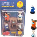 Among Us Crewmate Stempels 5 pack - Actie figuren - 5 cm