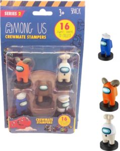 Among Us Crewmate Stempels 5 pack - Actie figuren - 5 cm
