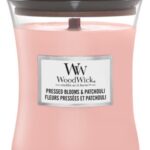 WoodWick Geurkaars Medium Pressed Blooms & Patchouli 275 gr