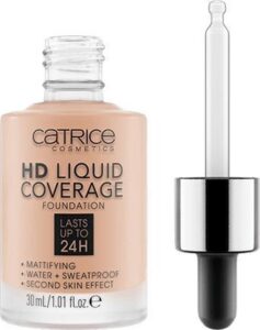 Catrice - Liquid Make-Up HD Liquid Coverage (Foundation) 30 ml 020 Rose Beige - - Afbeelding 2