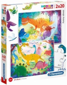 Clementoni Puzzel 2x20 stukjes Dino - Afbeelding 2