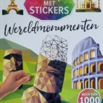 Creatief met stickers - mozaiek met stickers - wereldmonumenten - meer dan 1000 stickers