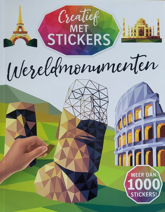 550x705-1 Creatief met stickers - mozaiek met stickers - wereldmonumenten - meer dan 1000 stickers - Afbeelding 1