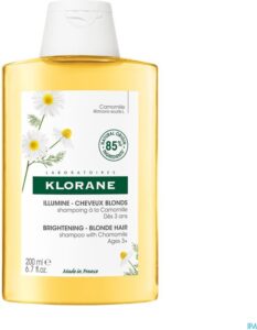 A La Camomile Illuminating Shampoo Blonde Reflections By Klorane 200 Ml - Afbeelding 3