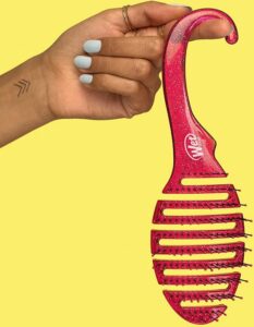 Wet Brush - original detangler - haarborstel voor in de douche - ophanghaak - Glitter Paars - Afbeelding 3