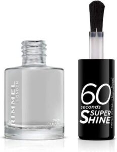 60 Seconds Super Shine Nail Polish By Rimmel #740-clear - Afbeelding 2