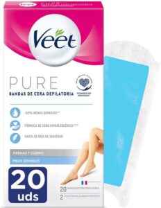 Body Hair Removal Strips Veet Sensitive skin 20 Units