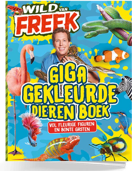 550x712-49 Freek Vonk - Wild van Freek Giga Gekleurde Dierenboek - Afbeelding 1